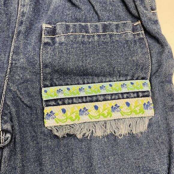 Vintage Disney Winnie the Pooh 100 Acre Collection Denim Overalls Sz 2T - Picture 7 of 14